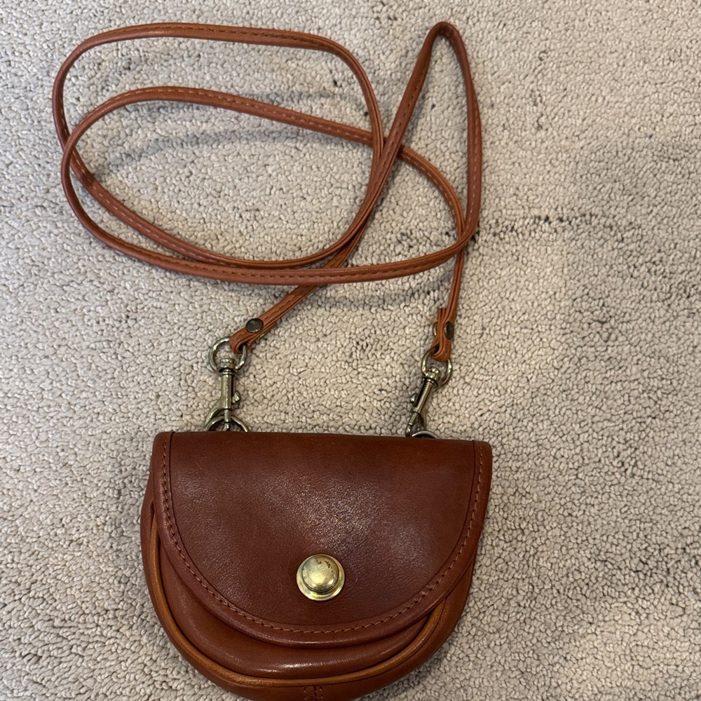 Coach Classic Brown Leather Crossbody Bag